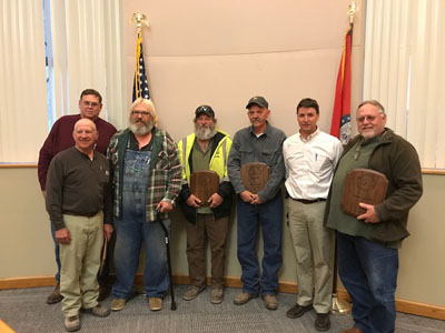 Roland  Wren, Rickey Harvey, Gordon McCune, Bobby Craig, Bart Barner, Greg Edington, and Randy Garrett