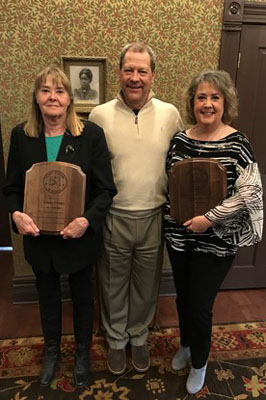 Linda Crane, Boone County Assessor Tom Schauwecker, and Jackie Davidson
