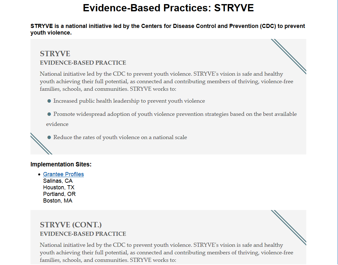 Download Evidence-based practices: STRYVE PDF