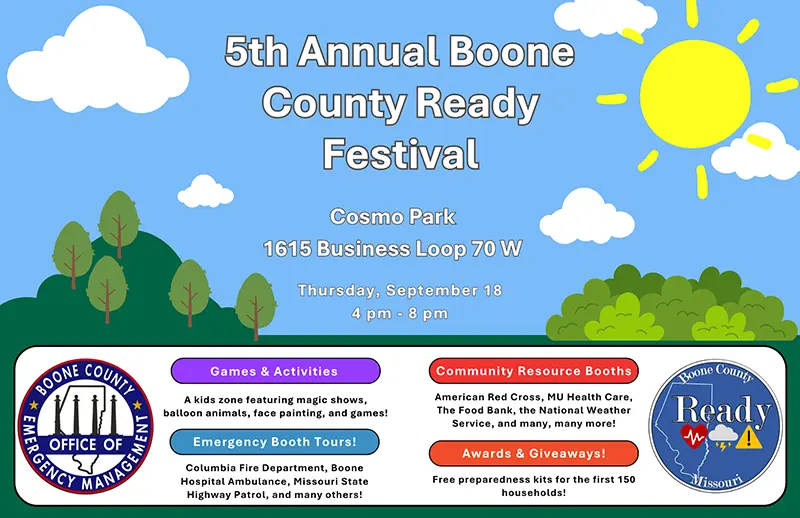 September 18th, 2025 - Boone County Ready Festival flyer