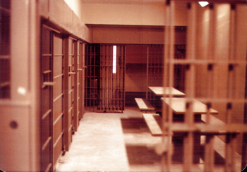 one of the 12-man housing units in the 1978 addition to the jail